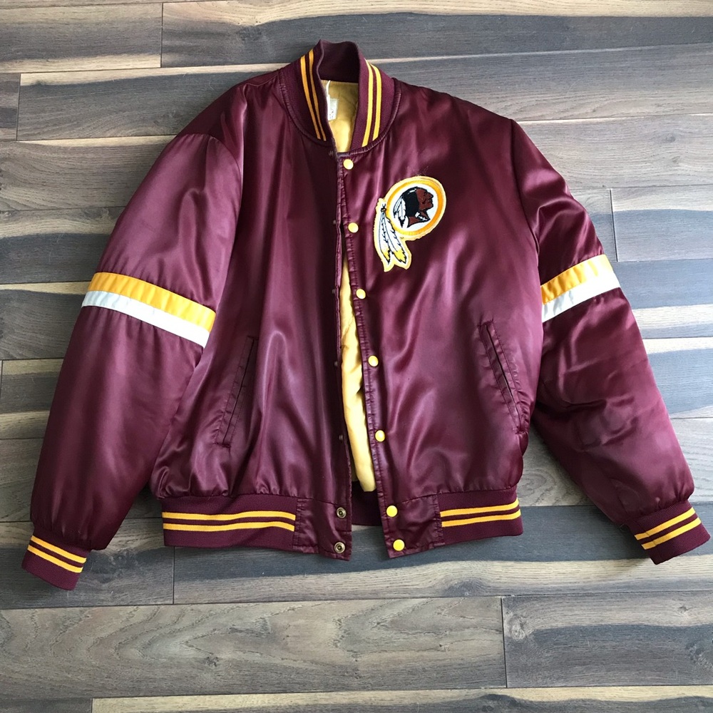 NFL Burgundy and Yellow Varsity Jacket